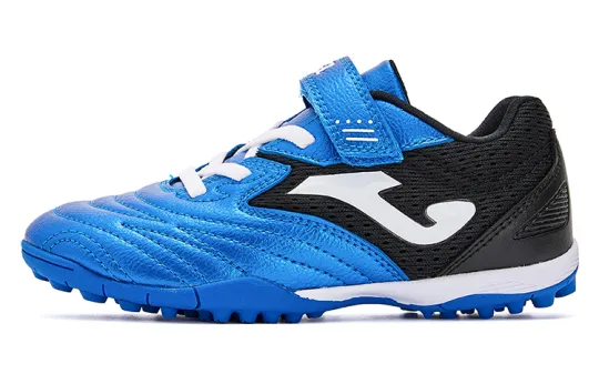 Joma Comfortable Round Toe Abrasion Resistant Coverage Low top Kids' Soccer Shoes Blue Black Kids'