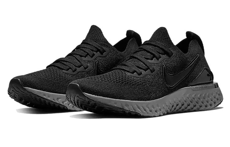 Кроссовки Nike Epic React Flyknit 2 (черные) — фото 3