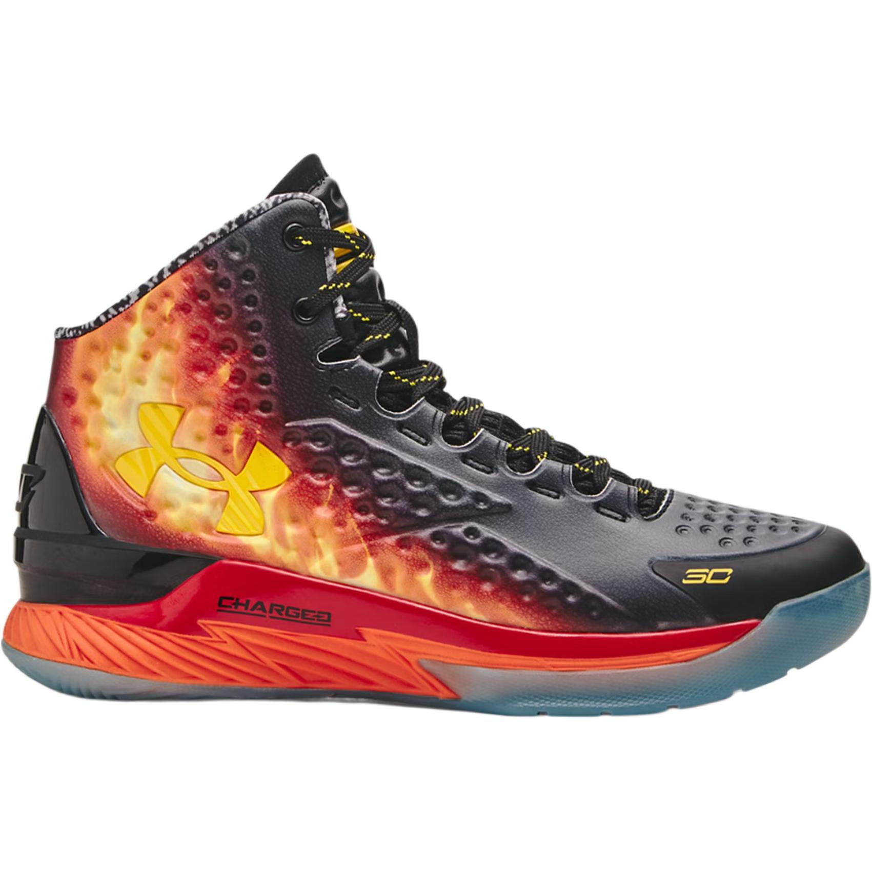 Кроссовки Under Armour Curry 1 Retro 'Curry Jam' (черные) — фото 3