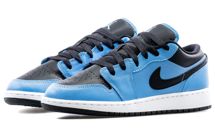 Кеды Jordan Air Jordan 1 Low "University Blue" (сине-черные) — Синий / чёрный — фото 5