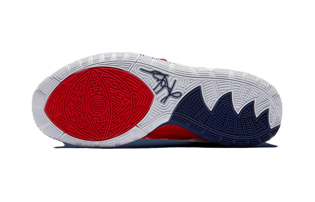 Детские кроссовки Nike Kyrie 6 “USA” (белый, синий, красный) — Белыйсинийкрасный — фото 7
