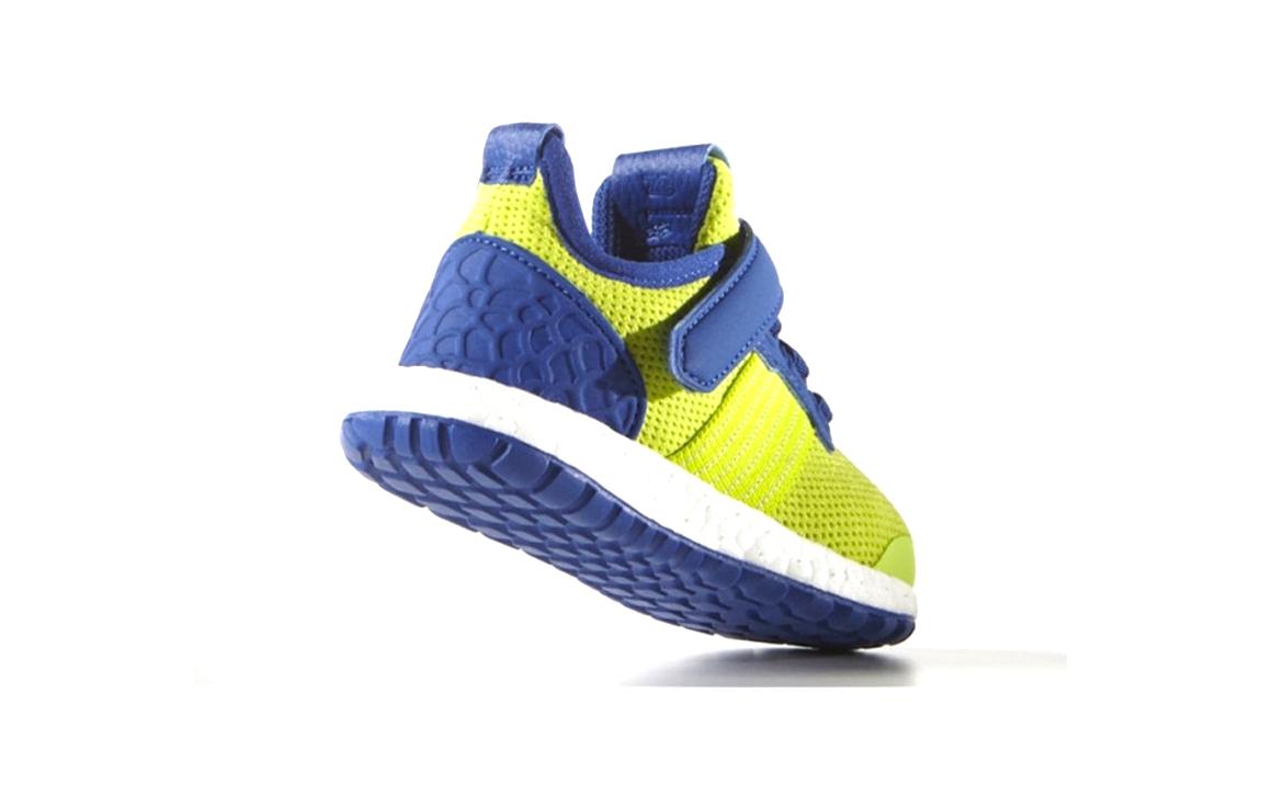 Детские кроссовки LEGO/ x adidas Pure Boost (сине-бело-зеленые) — фото 4