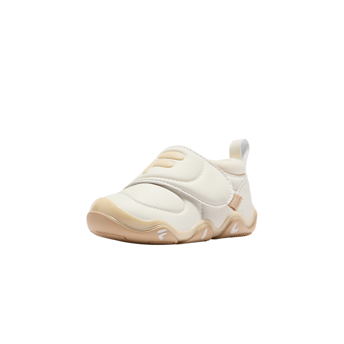 Детские кроссовки Fila KIDS AMORE HERITAGE-FH (бежево-коричневые) — 奶白冰沙棕色 — фото 3
