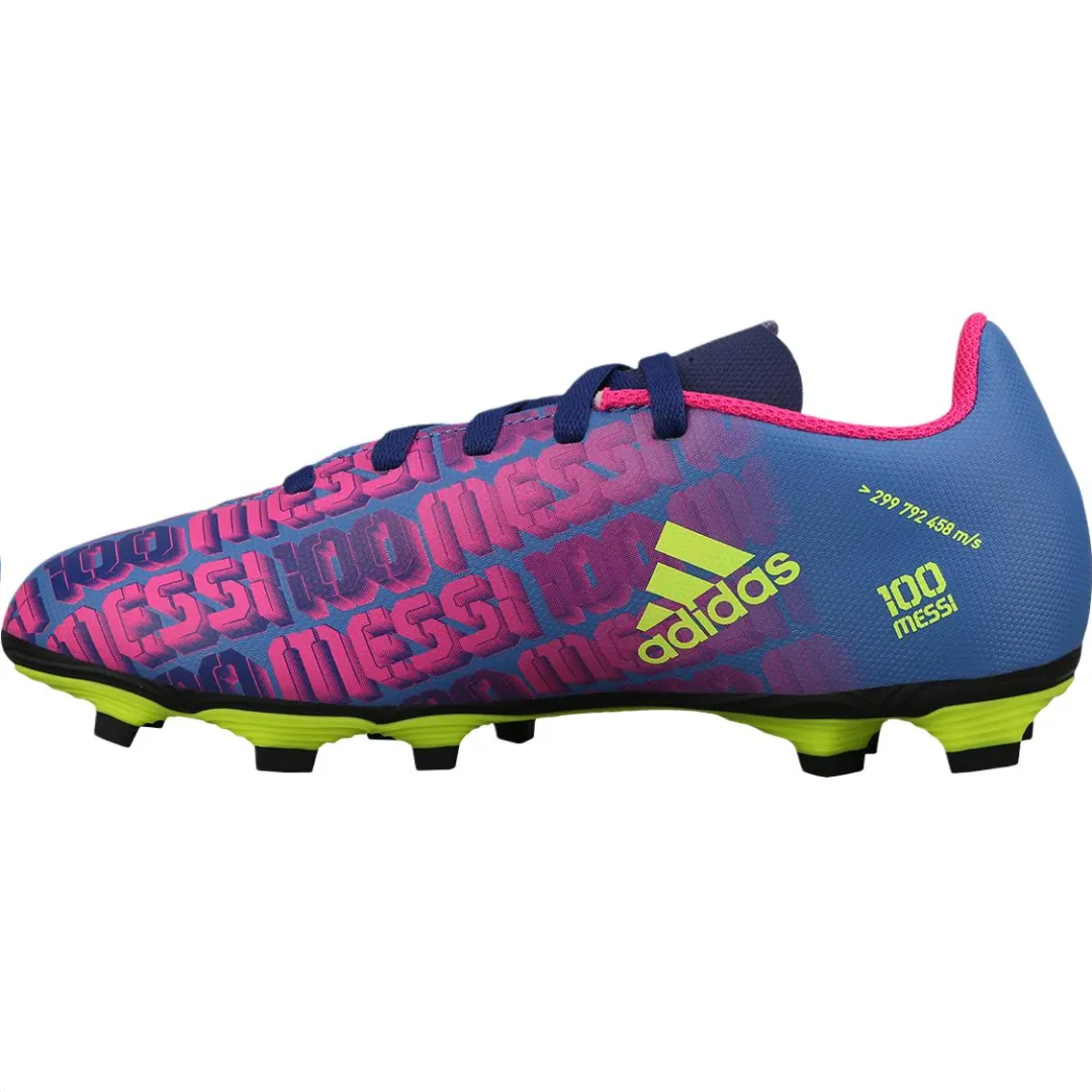 Adidas X Speedflow Messl.4 X Slip Resistant Abrasion Resistant Low top Kids' Soccer Shoes Blue Kids'