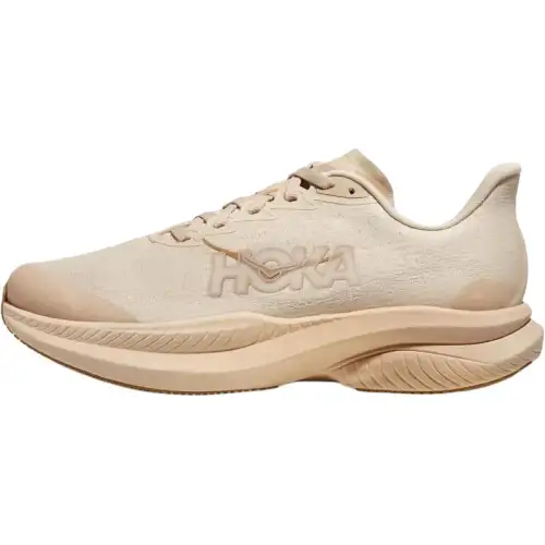 HOKA ONE ONE MACH 6 woven sports comfort non-slip wear-resistant low-cut children's running shoes beige youth