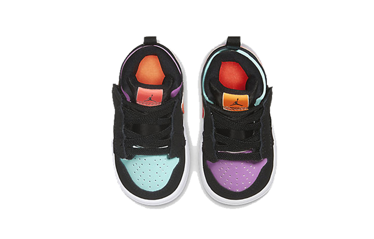 Детские кроссовки Jordan Air Jordan 1 MID ALT (фиолетово-синие) — фото 3