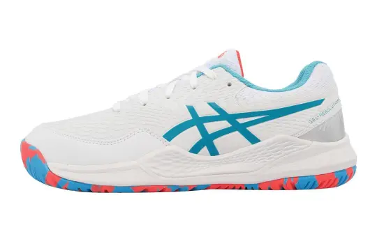 Asics Gel Resolution 9 Low top Kids' Training Shoes White Blue Kids'