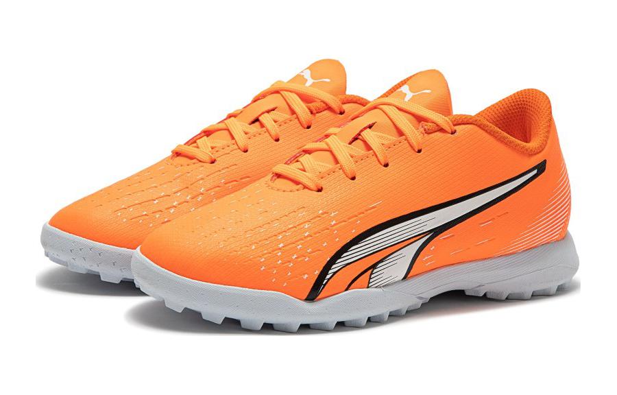 Детские бутсы PUMA Ultra Play TT JR (оранжевый) — фото 4