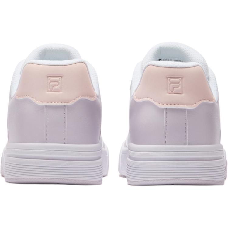 Детские кеды Fila KIDSHeritage-FHT WAVE / (бело-розовые) — 白/蚌珠粉 — фото 4