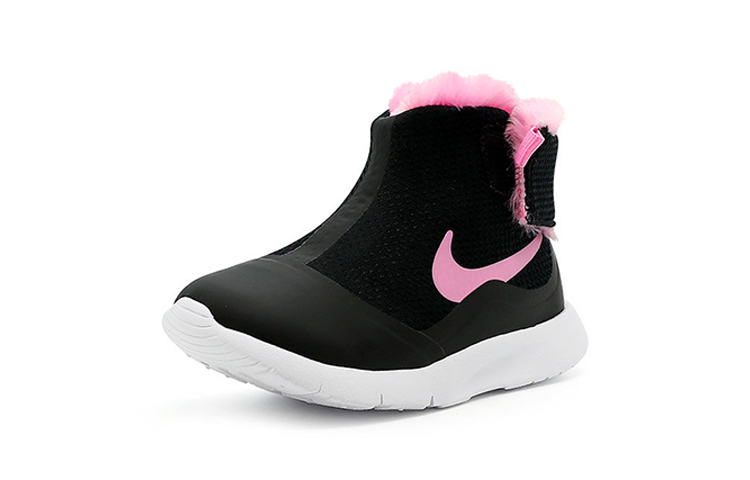 Детские кроссовки Nike Child High (черно-розовые) — фото 4
