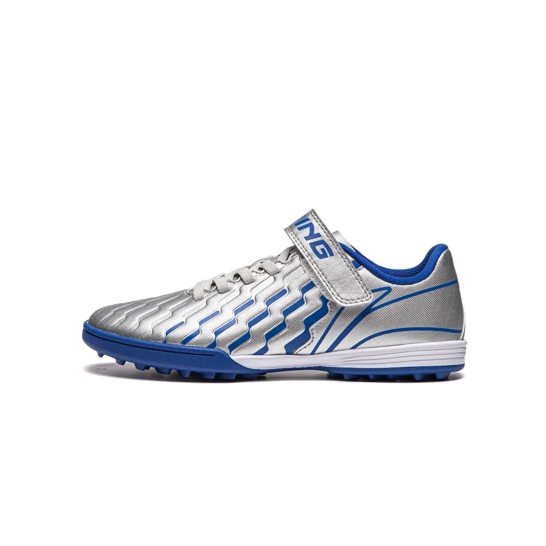 Li Ning YOUNG Kids' Soccer Shoes Silver Teenagers