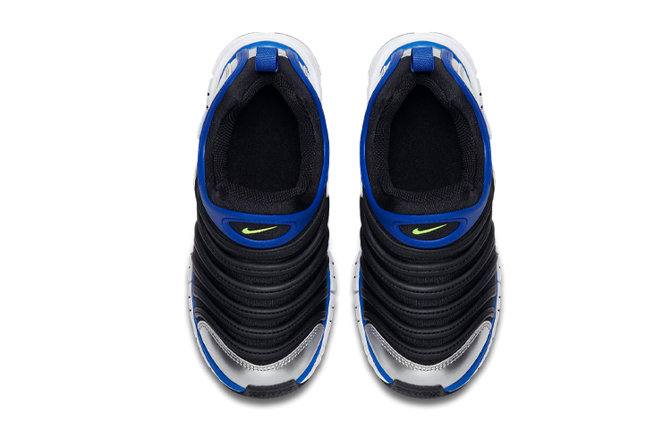 Кроссовки Nike Dynamo Free BP (черно-сине-серебряные) — фото 4
