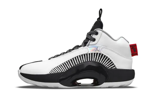 Jordan XXXV White Metallic Silver Black GS