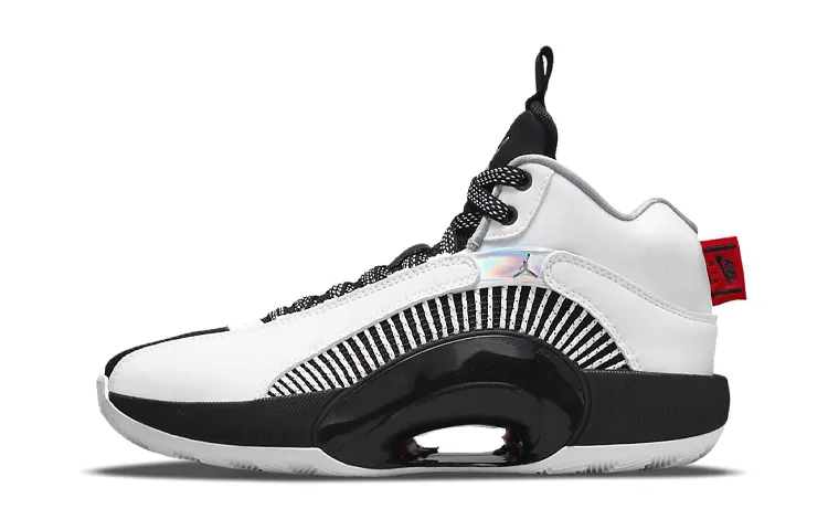 Jordan XXXV White Metallic Silver Black GS