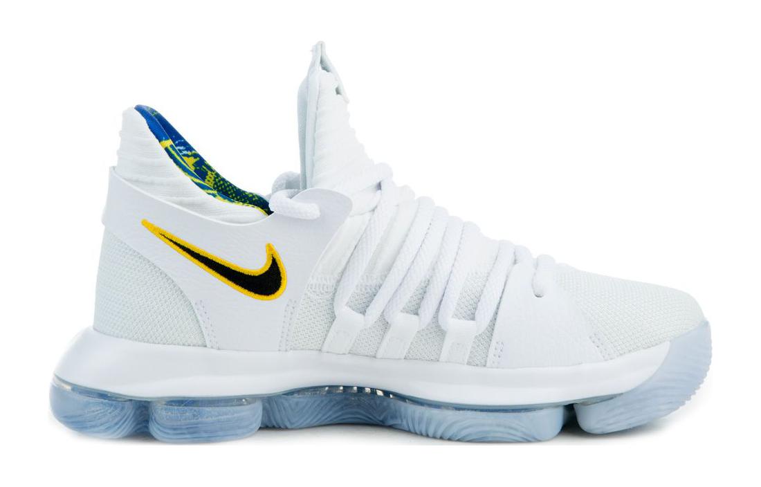 Унисекс баскетбольные кроссовки Nike Nike10 GS (бело-сине-черные) — фото 2