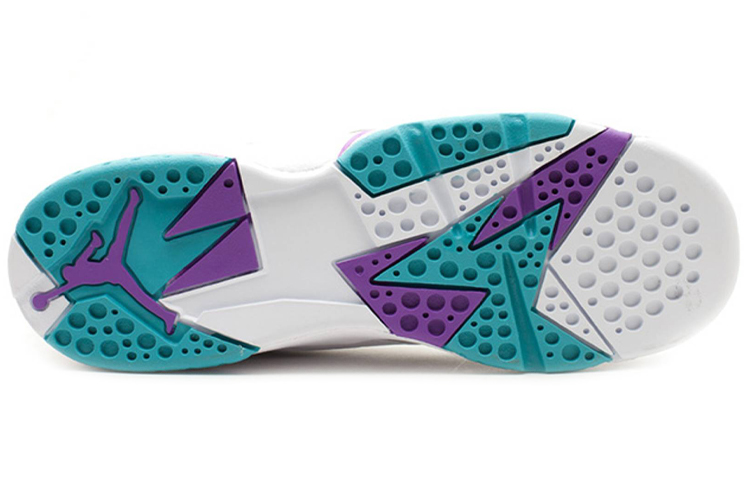 Высокие кроссовки Jordan JordanAir Jordan 7 Retro "Natural Grey Blue" GS (серыйсиний) — фото 5