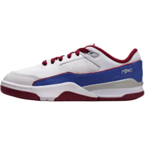 Jordan FLIGHT COURT Low top Basketball Shoes White Blue Red Unisex