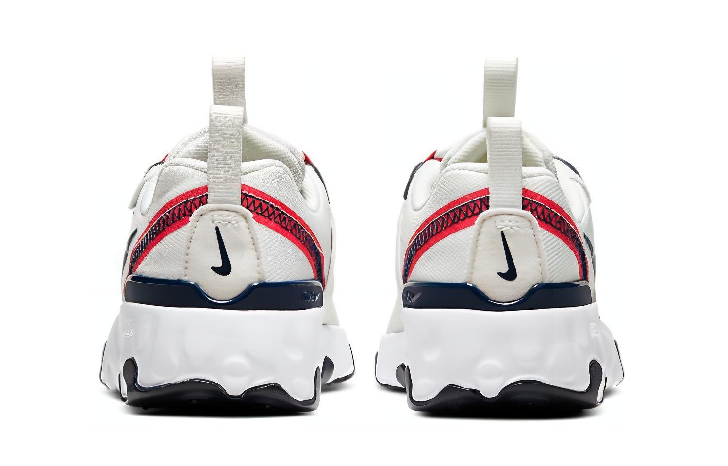 Кроссовки Nike React Element 55 (бело-сине-красные) — фото 7