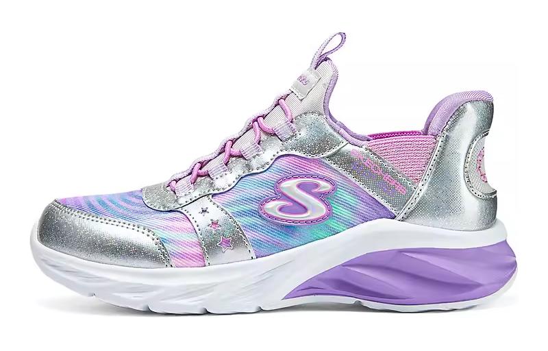 Кроссовки Skechers Детские (серебристо-фиолетовые)