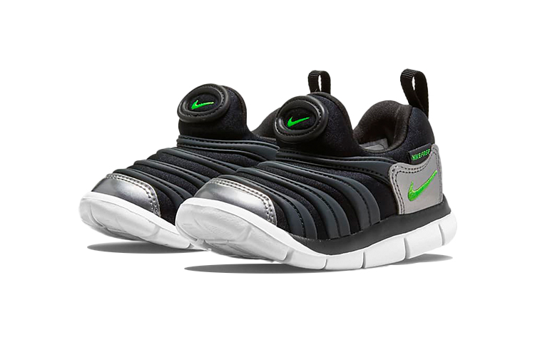 Детские кроссовки Nike Dynamo Free (черно-зеленый) — фото 5