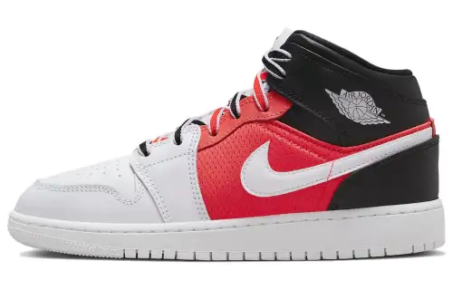 Jordan 1 Mid SE 'White Black Infrared' GS