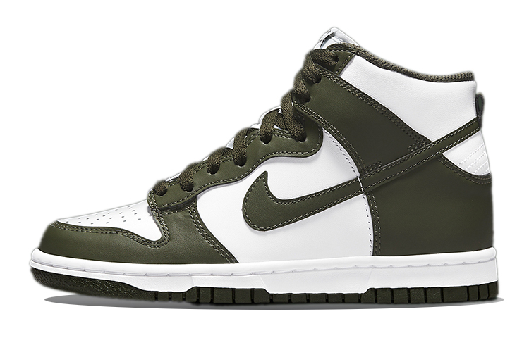 Кеды Nike Dunk High Olive Green (оливково-зеленые)