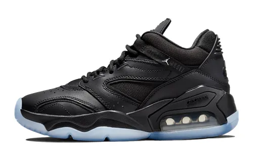 Jordan Point Lane Slip Resistant Cushioning Abrasion Resistant Breathable Mid top Basketball Shoes Black Blue Unisex