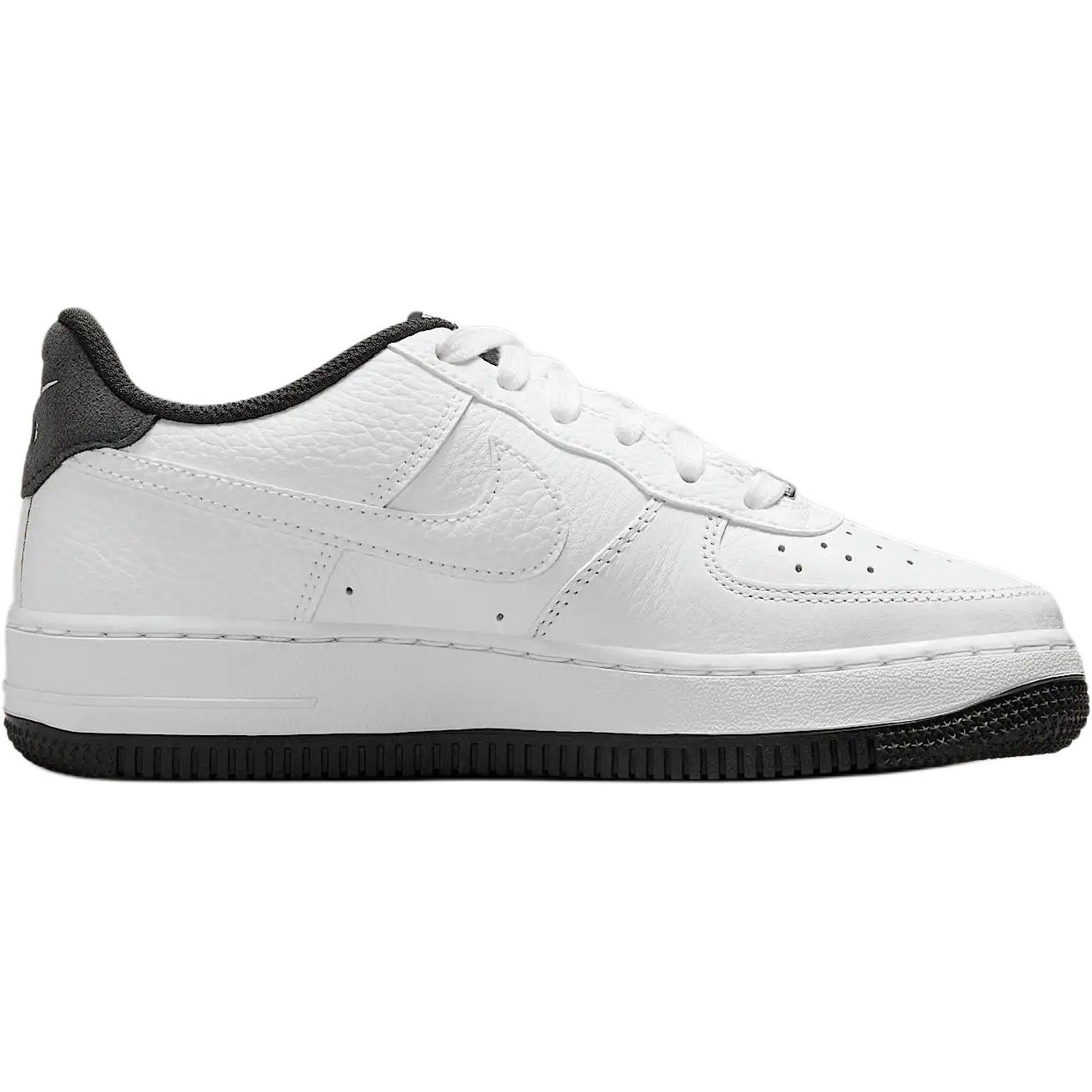 Кеды Nike NikeAir Force 1 Lv8 GS / (бело-черные) — Белый / чёрный — фото 2