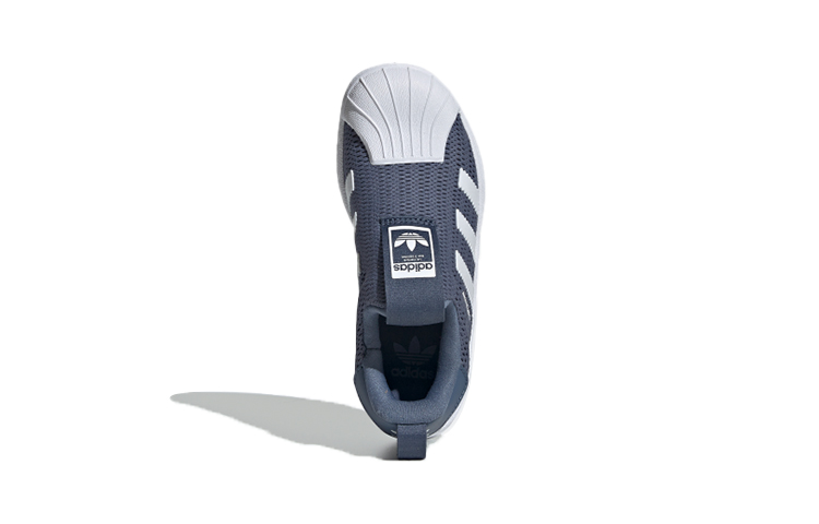 Детские кеды adidas originals SUPERSTAR 360 (синий / серый / белый) — фото 6