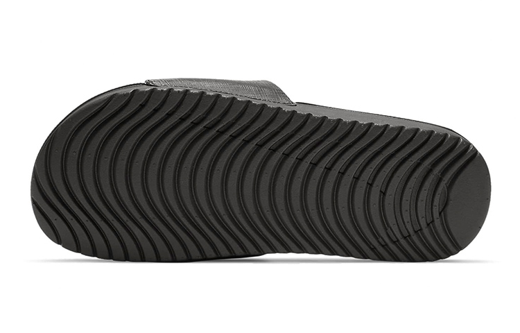 Детские шлепанцы Nike Kawa (черно-розовая) — Чёрный / розовый — фото 4