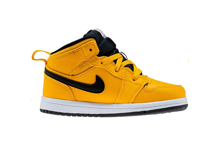 Детские кроссовки Jordan Air Jordan 1 (желтые) — фото 2