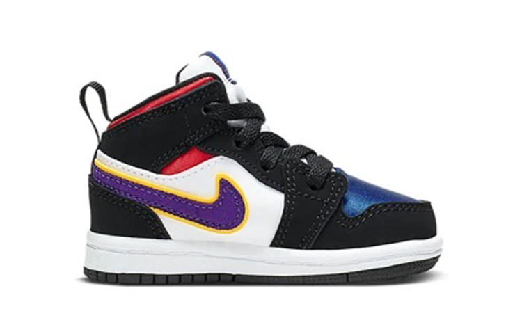 Детские кроссовки Jordan Air Jordan 1 (черныйсинийкрасный) — Чёрныйсинийкрасный — фото 3