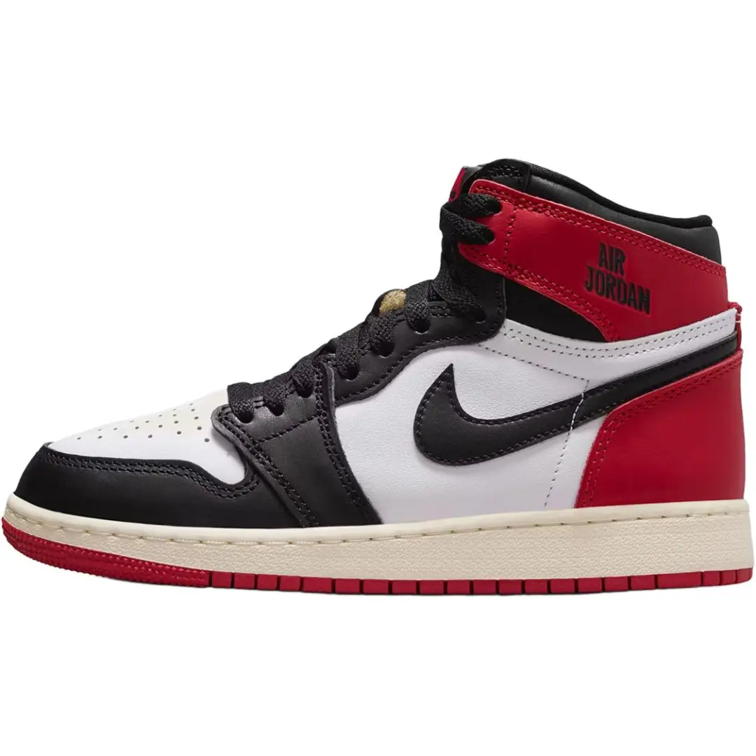 Jordan Air Jordan 1 High top Children's Basketball Shoes Red Unisex