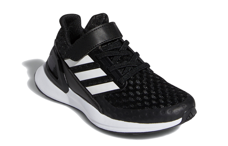 Детские кроссовки adidas Rapidarun (черно-белые) — Чёрный / белый — фото 5