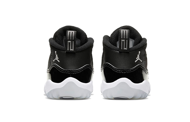 Детские кроссовки Jordan Air Jordan 11 Retro Jubilee (черно-серебряные) — фото 7