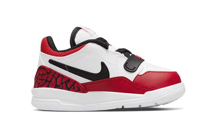 Детские кроссовки Jordan Legacy 312 Low (бело-красные) — Белый / красный — фото 4