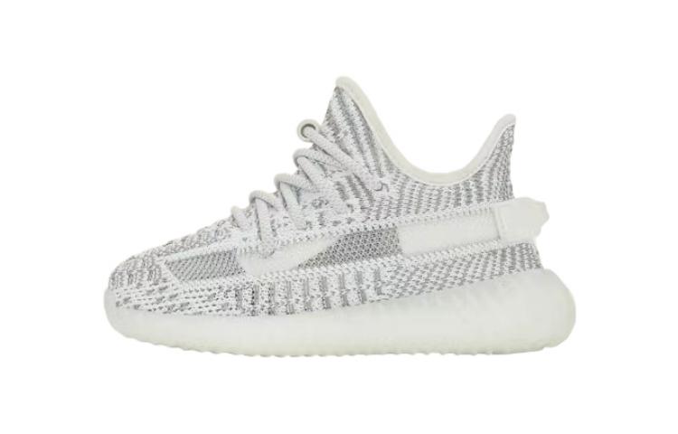 Adidas originals Yeezy Boost 350 V2 Angel \"Static\" low-top sports and casual shoes off-white infant and toddler