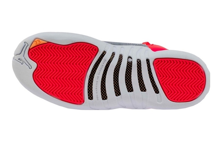 Высокие кроссовки Jordan Air Jordan 12 Hot Punch (оранжево-красный) — Оранжевыйкрасный — фото 7
