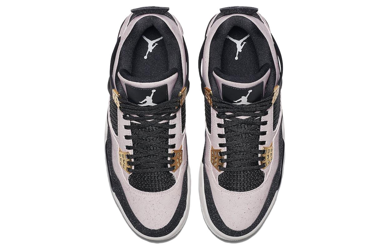 Кроссовки Jordan Air Jordan 4 splatter (черно-розовые) — Розовый — фото 4