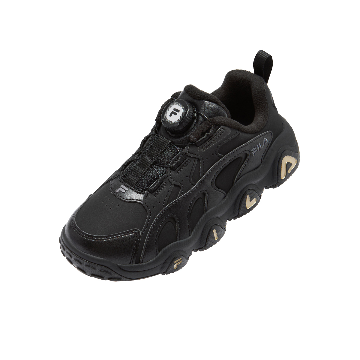Детские кроссовки Fila KIDS Heritage-FHT 2 (черные) — Чёрный — фото 3