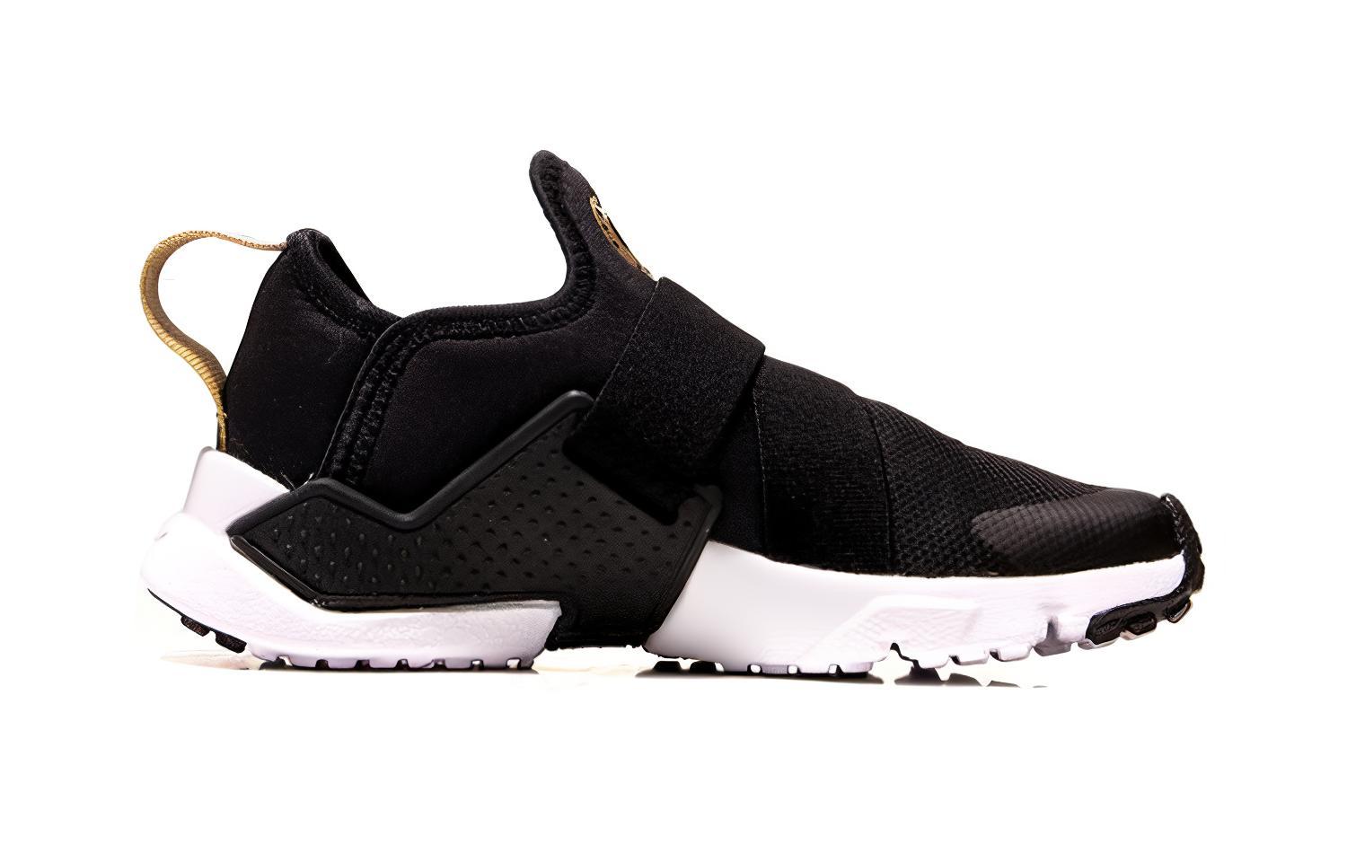 Детские кроссовки Nike Huarache Extreme (черно-золотые) — фото 4