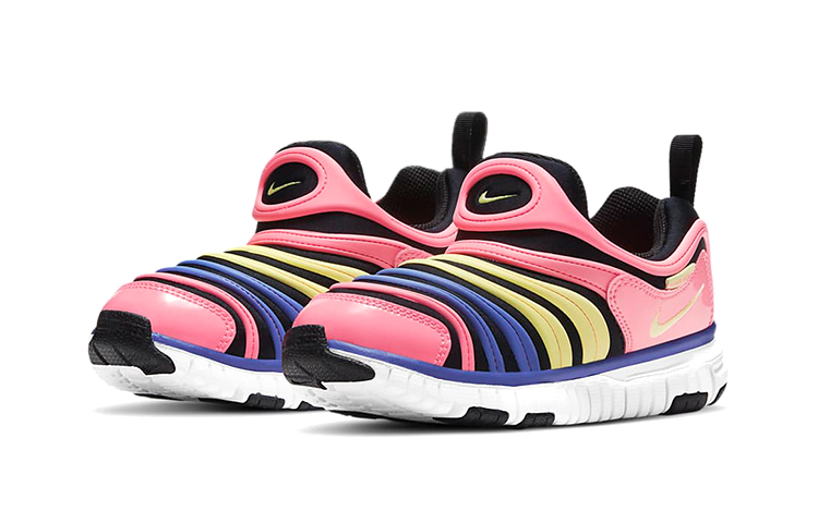 Детские кроссовки Nike Dynamo Free (розово-сине-желтые) — фото 5