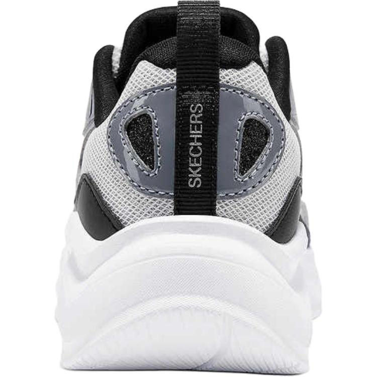 Детские кроссовки Skechers kidsAir-Cooled MEMORY FOAM (серебристо-бело-черные) — Серебристыйбелыйчёрный — фото 4