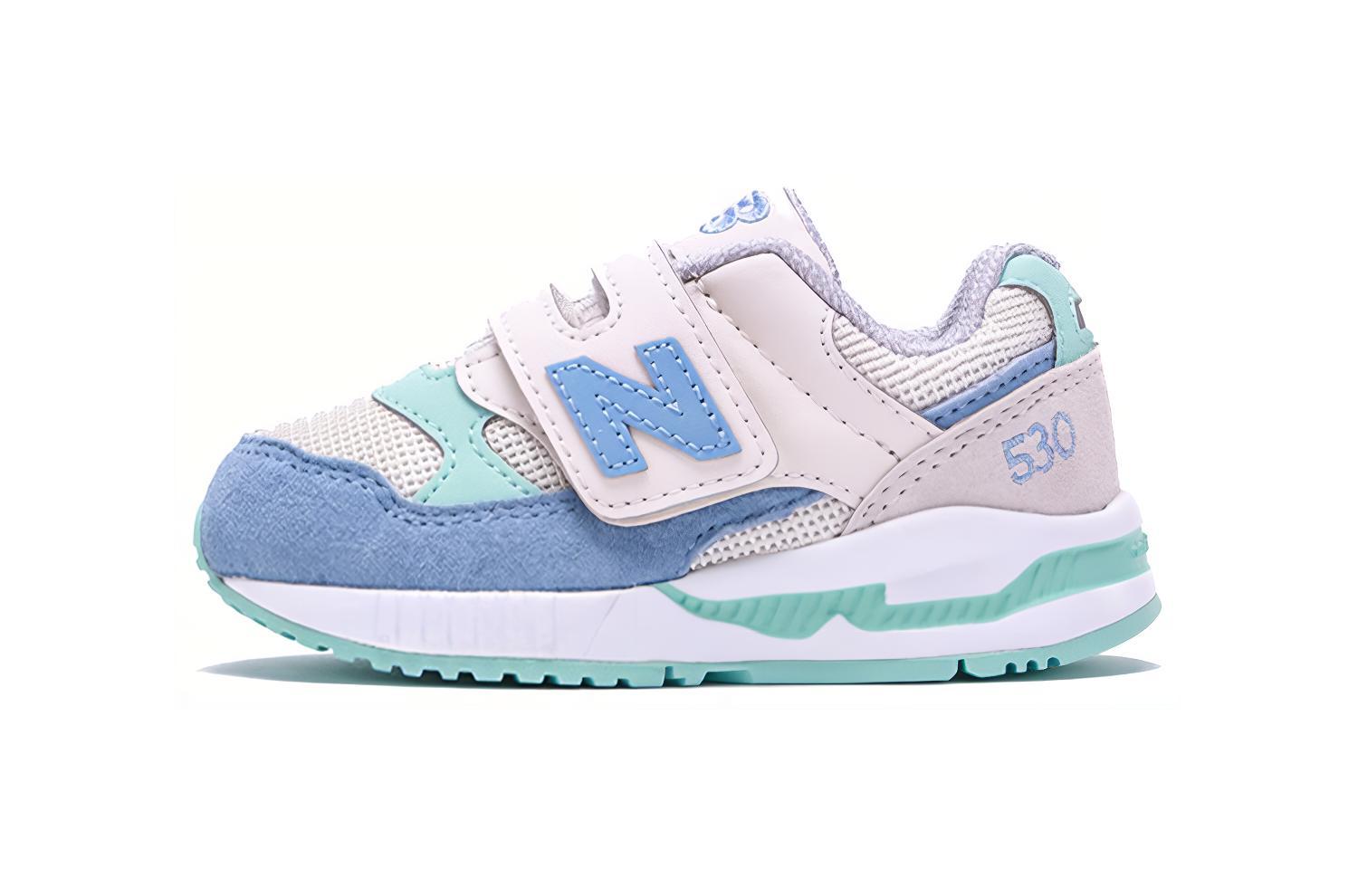 Детские кроссовки New Balance (бежево-синие)