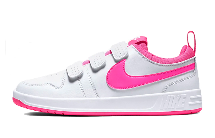 Детские кеды Nike NikePico 5 (бело-розовые)
