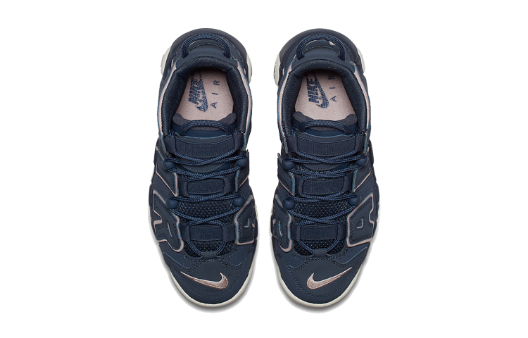 Кеды Nike Air More Uptempo Thunder Blue (черно-синие) — фото 6