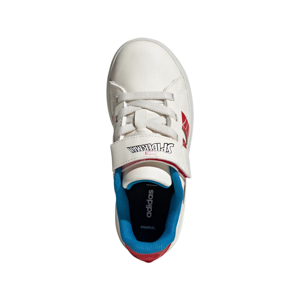 Кроссовки adidas × MARVEL/вью GRAND COURT Spider-Man (бело-красно-синий) — Белый — фото 4