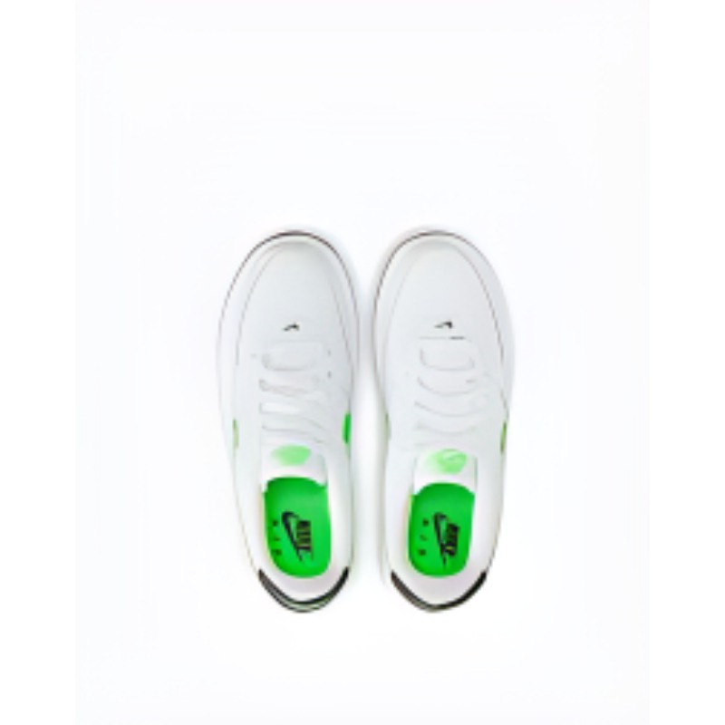 Кроссовки Nike NikeAir Force 1 GS (белый / зеленый) — Белый / зелёный — фото 5