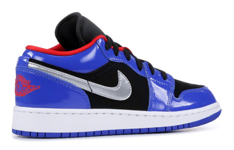 Кроссовки Jordan Air Jordan 1 Low (сине-черные) — Синий / чёрный — фото 4