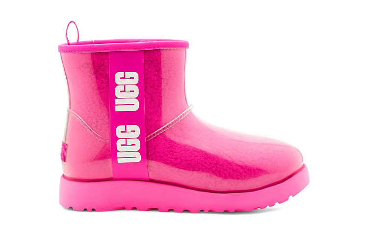 Сапоги UGG CLASSIC CLEAR MINI (фиолетовый) — фото 2